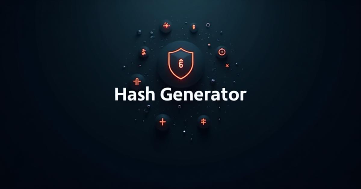 Hash Generator - Free Online Tool | cleanweb.tools